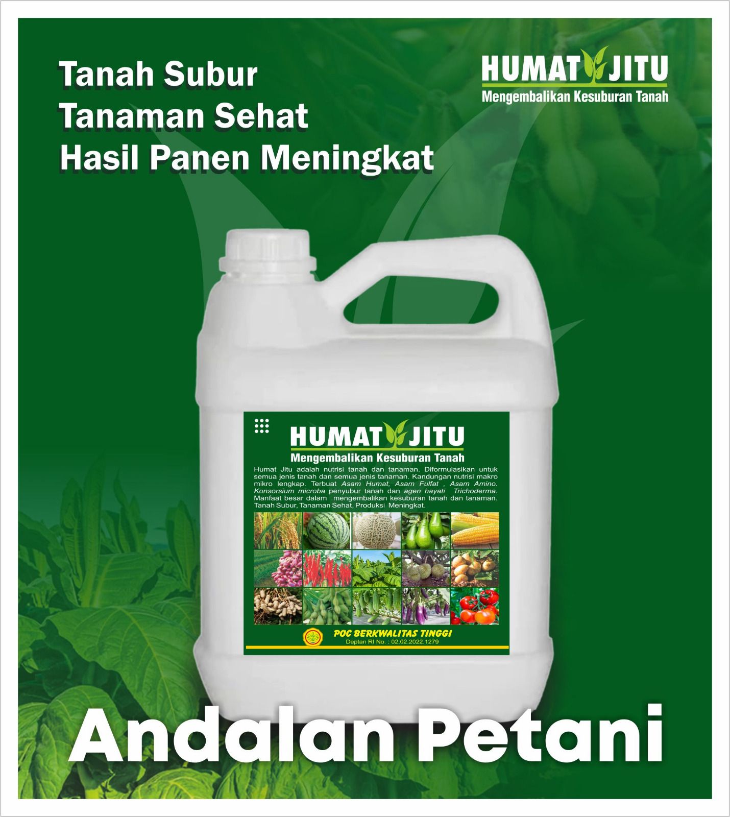 Humat Jitu — Pupuk Organik untuk Tanah Subur, Tanaman Sehat, Hasil Panen Meningkat
