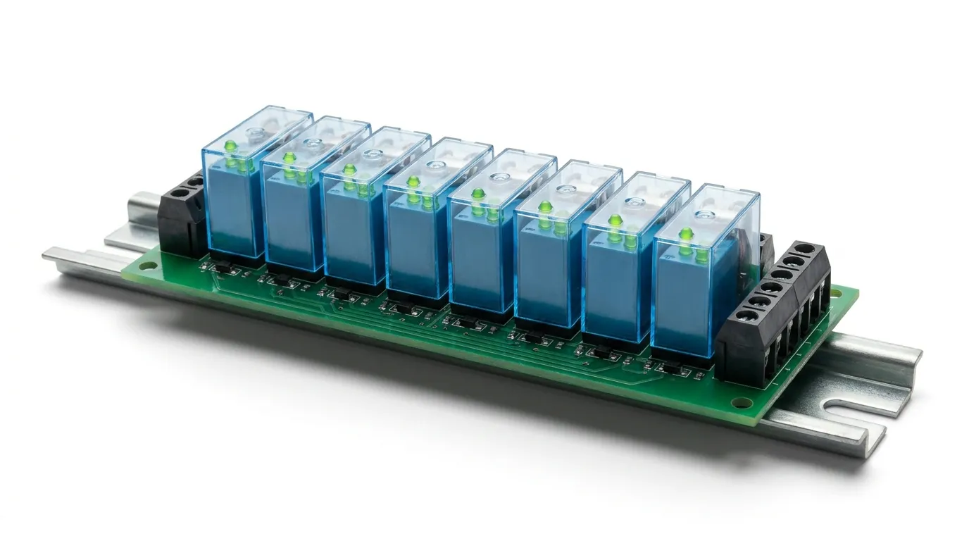 Modul relay 8 channel DIN rail